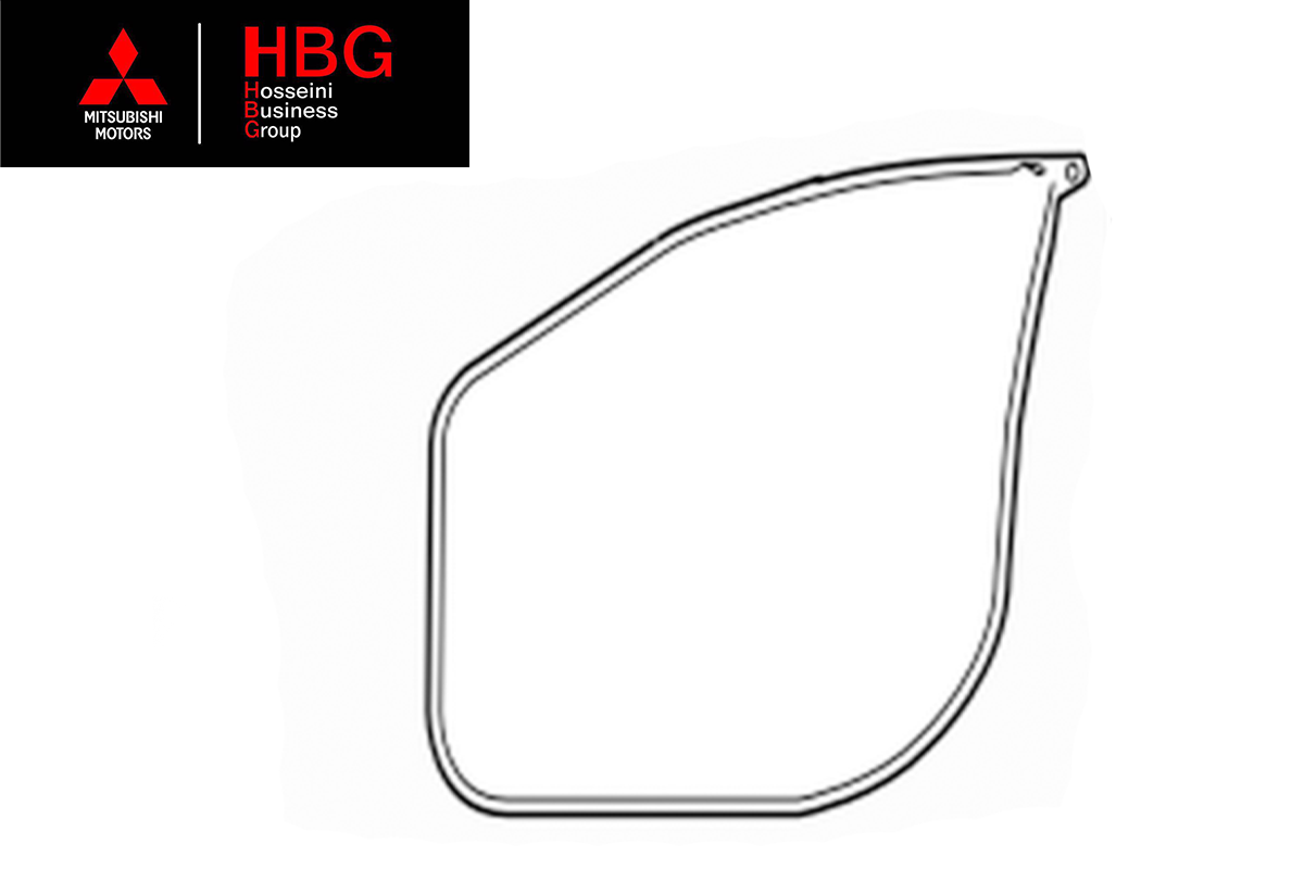 نوار آبگير بيروني درب جلو چپ اصلي ميتسوبيشي ( Genuine Parts ) - اوتلندر
