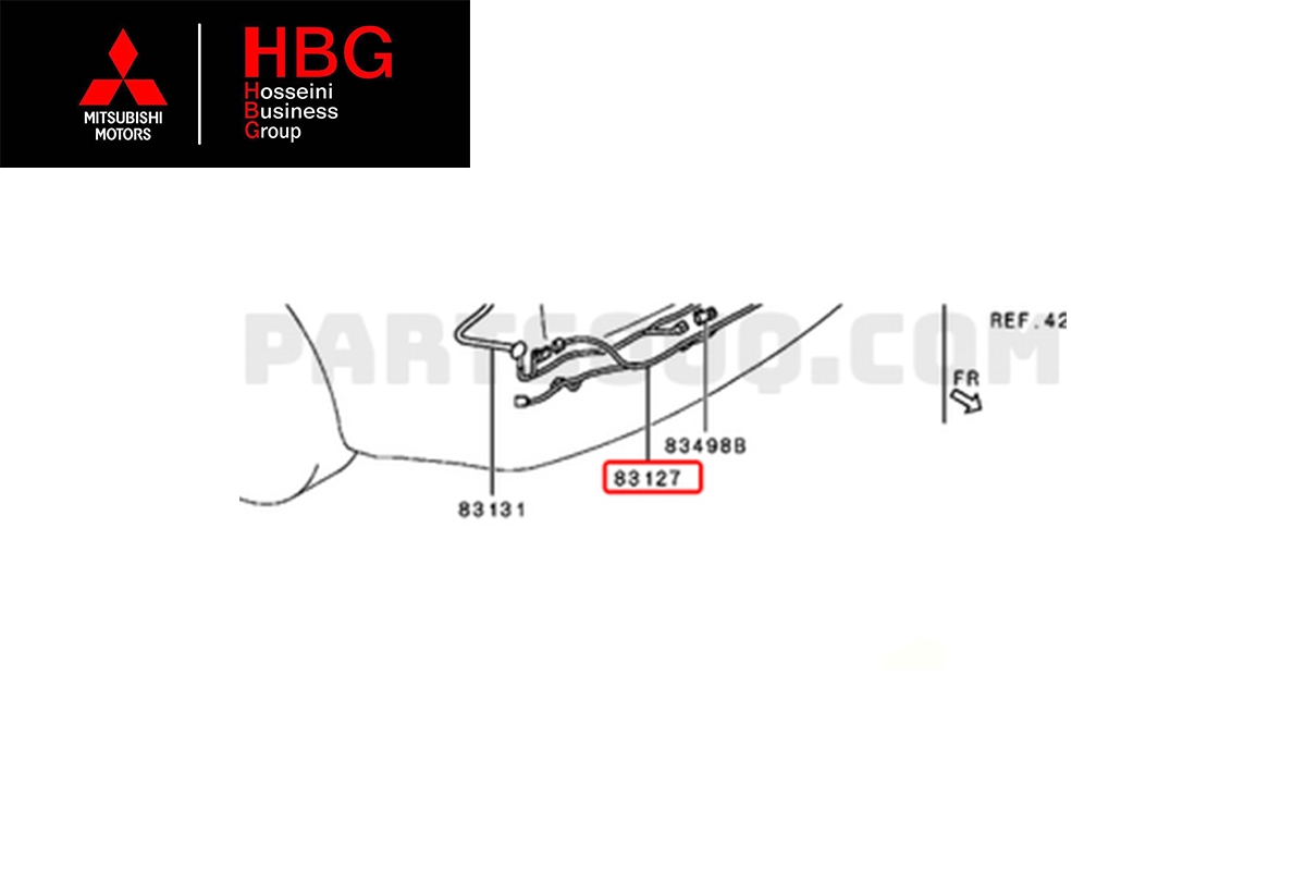 دسته سيم سنسور عقب اصلی میتسوبیشی ( Genuine parts ) - اوتلندر