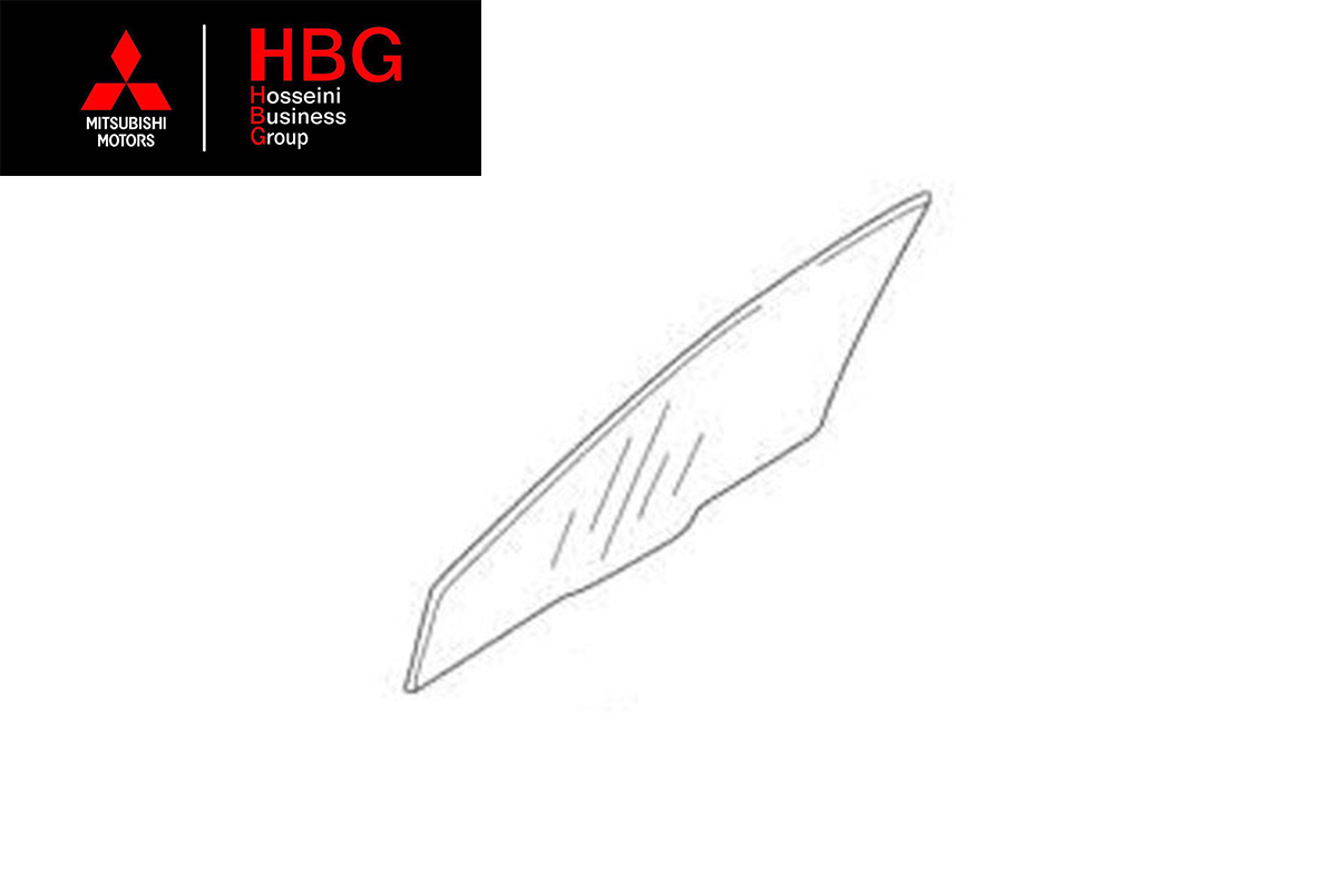 شيشه درب جلو راست اصلی میتسوبیشی ( Genuine Parts ) - ای اس ایکس