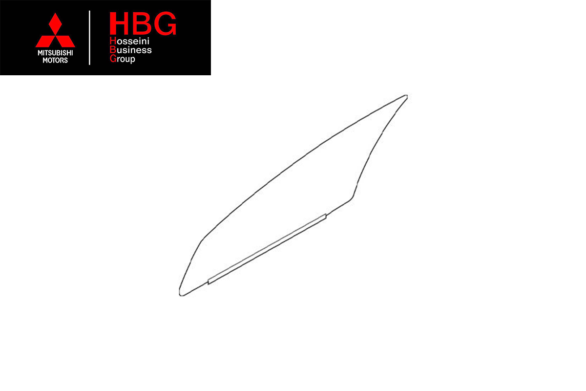 شيشه درب جلو راست اصلی میتسوبیشی ( Genuine Parts ) - ای اس ایکس
