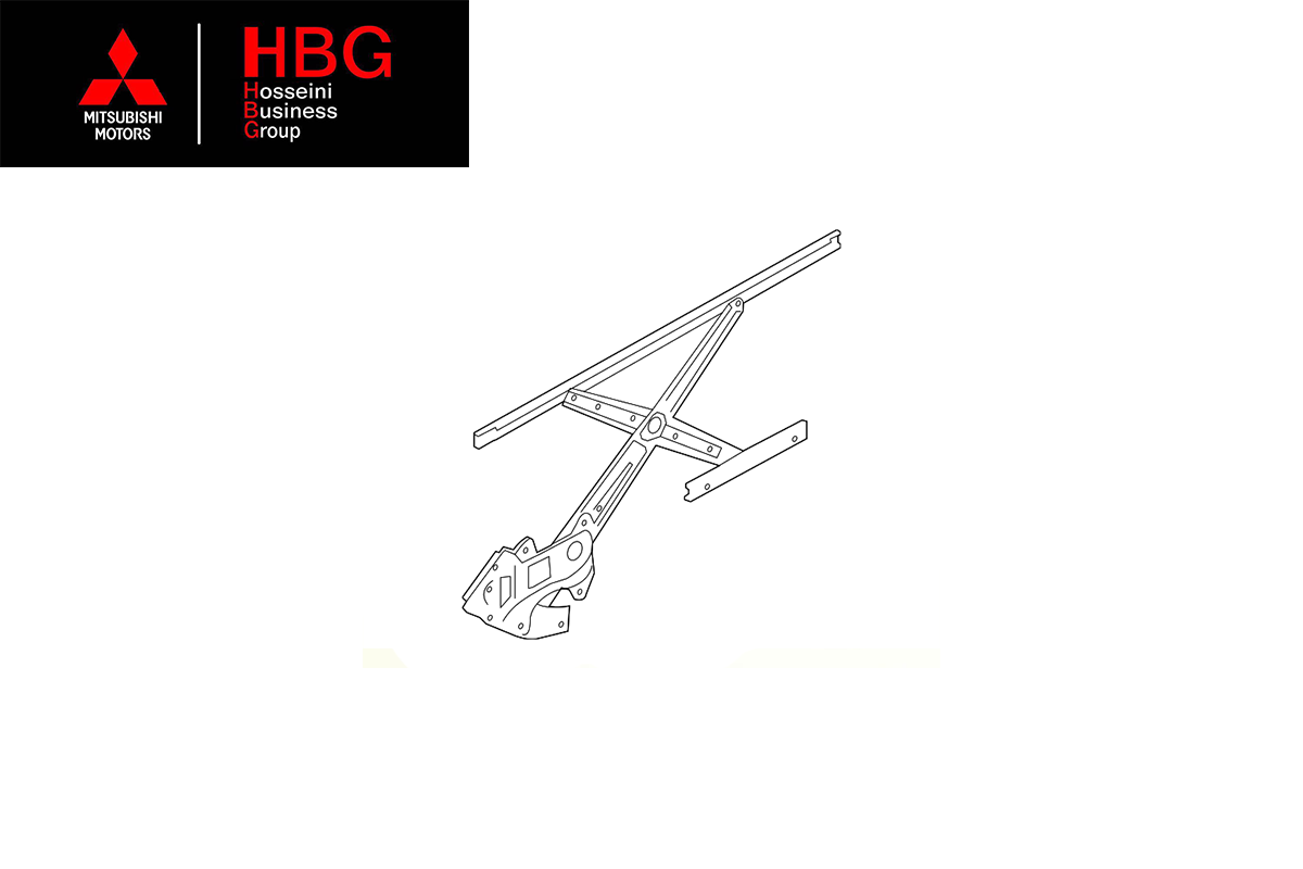 اهرم شيشه بالابر درب جلو راست اصلی میتسوبیشی ( Genuine parts ) - ای اس ایکس